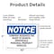 Signmission Company Reserves The Right To Search, 10 in W x Rectangle, Plastic OS-2PACK-NS-P-710-L-15357 - alternate 6
